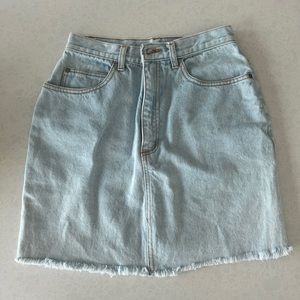 High Waisted Denim Skirt